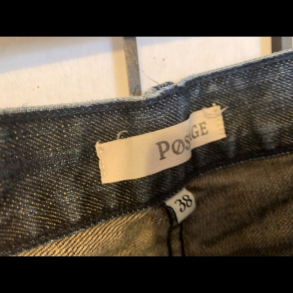 EUC Postage Men's Distressed Blue Denim Jeans size 38 Waist - Picture 10 of 11